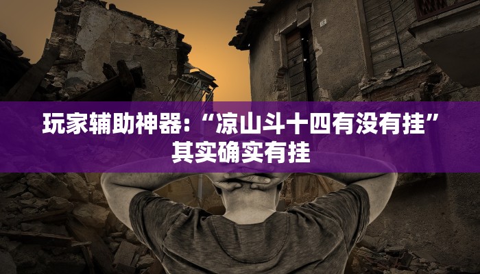 玩家輔助神器:“涼山斗十四有沒有掛”其實(shí)確實(shí)有掛