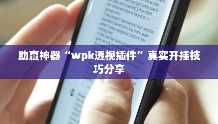 助贏神器“wpk透視插件”真實(shí)開(kāi)掛技巧分享 助贏神器“wpk透視插件”真實(shí)開(kāi)掛技巧分享